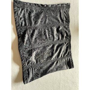 Maidenform Womens Medium Black Floral Waist Cincher Shapewear
